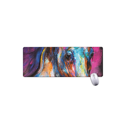 Colorful Horse Painting Print Extended Mouse Pad