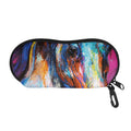 Colorful Horse Painting Print Glasses Case