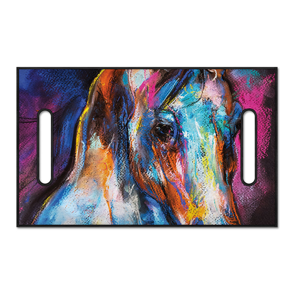 Colorful Horse Painting Print Golf Cart Seat Cover