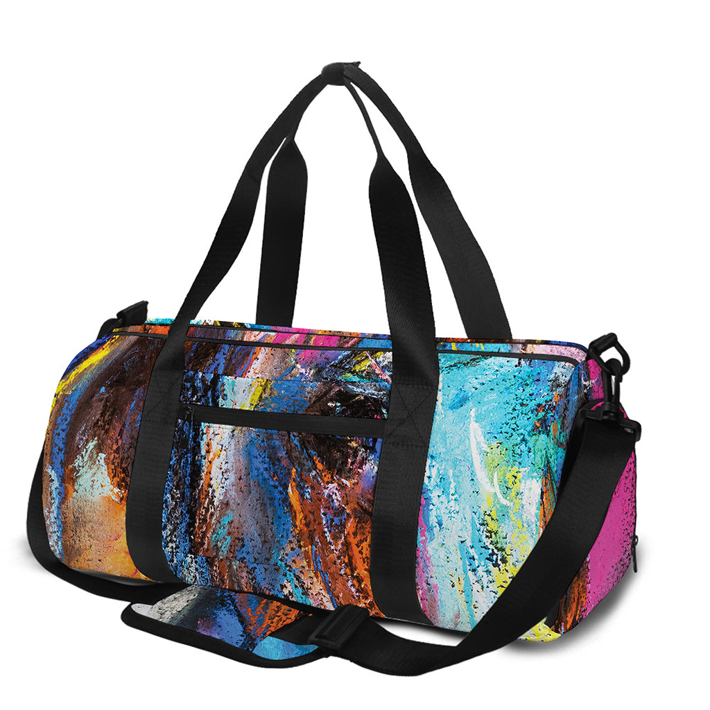 Colorful Horse Painting Print Gym Bag