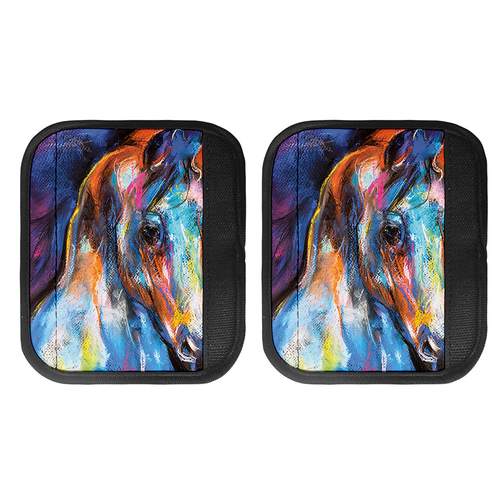 Colorful Horse Painting Print Handle Covers