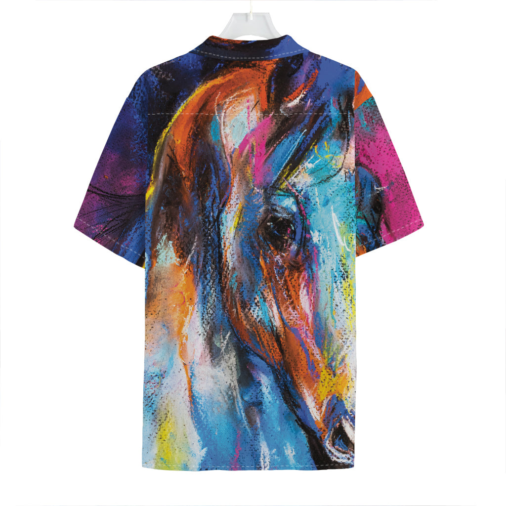 Colorful Horse Painting Print Hawaiian Shirt