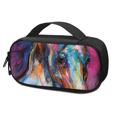 Colorful Horse Painting Print Insulin Cooler Travel Case