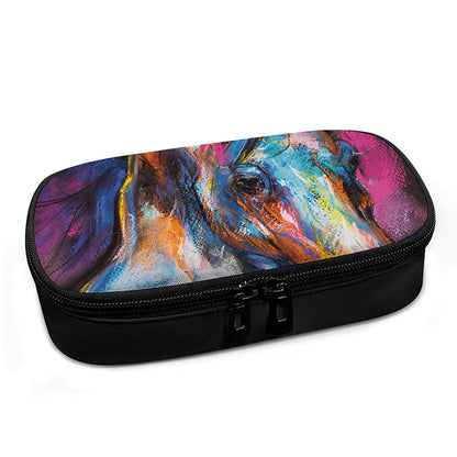 Colorful Horse Painting Print Insulin Cooler Travel Case