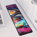 Colorful Horse Painting Print Long Kitchen Mat