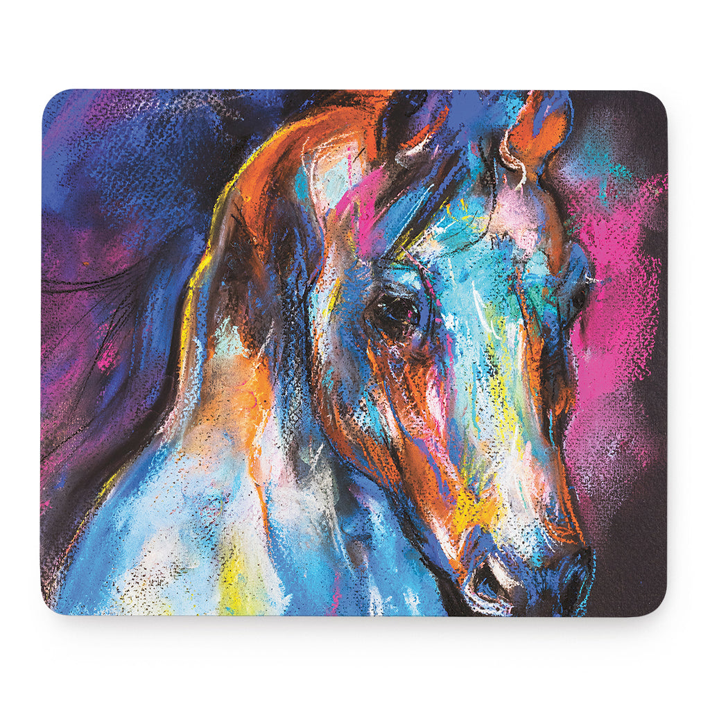 Colorful Horse Painting Print Mouse Pad