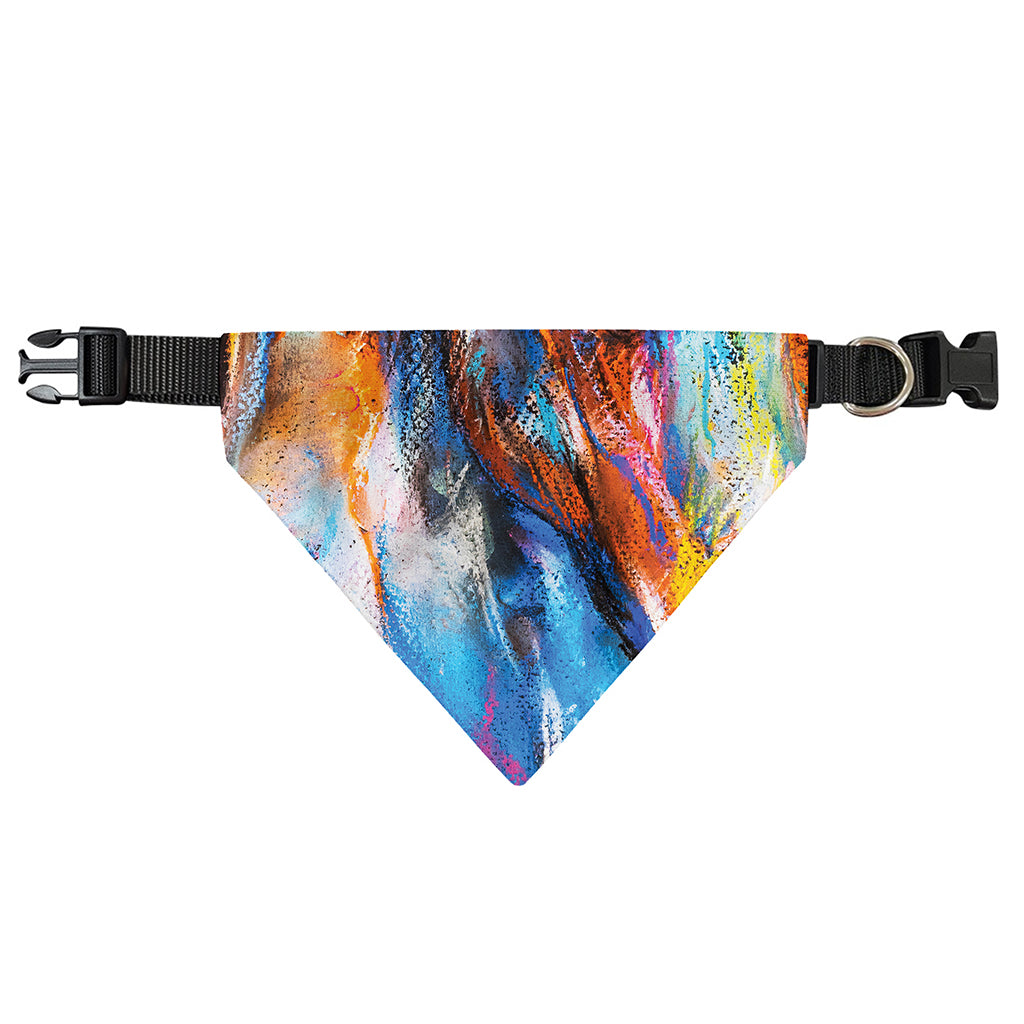 Colorful Horse Painting Print Over The Collar Dog Bandana
