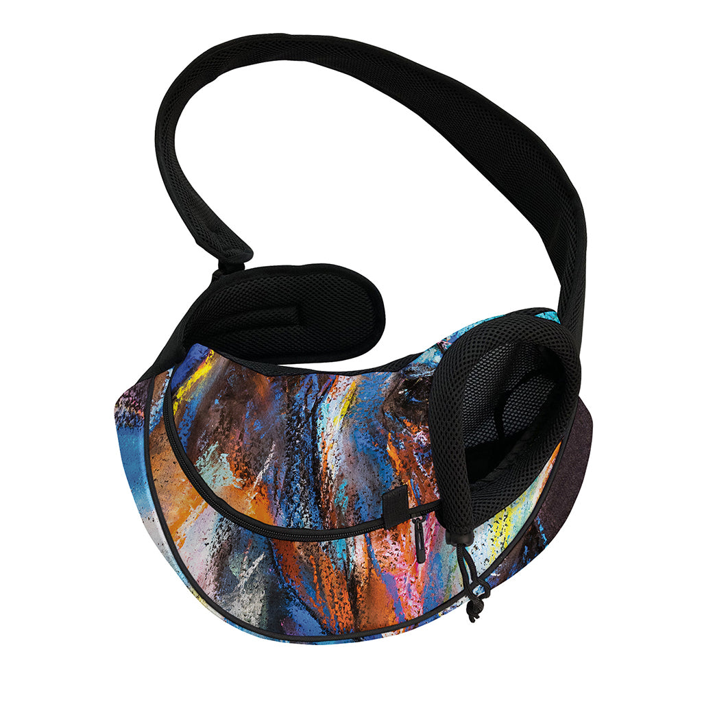 Colorful Horse Painting Print Pet Sling Carrier