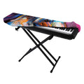 Colorful Horse Painting Print Piano Keyboard Cover