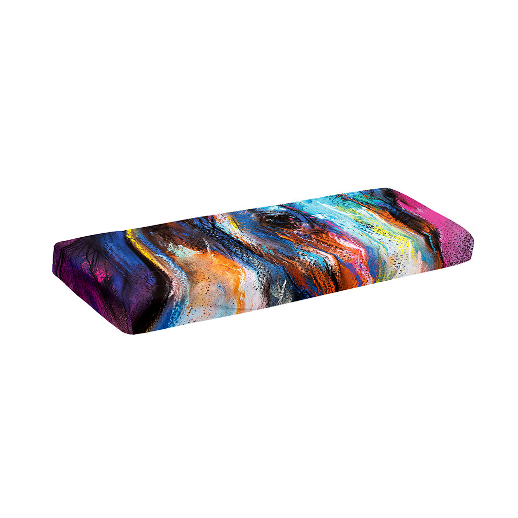 Colorful Horse Painting Print Piano Keyboard Cover