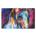 Colorful Horse Painting Print Polyester Doormat
