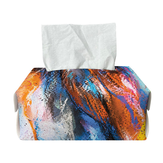 Colorful Horse Painting Print Rectangle Tissue Box Cover