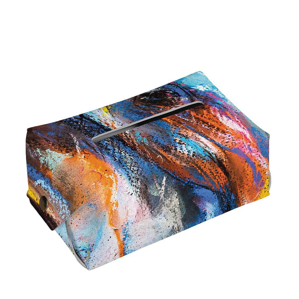 Colorful Horse Painting Print Rectangle Tissue Box Cover