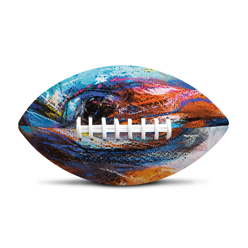 Colorful Horse Painting Print Rugby Ball