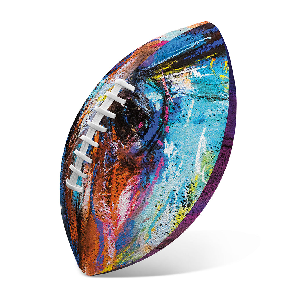 Colorful Horse Painting Print Rugby Ball