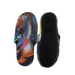 Colorful Horse Painting Print Slippers