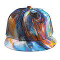 Colorful Horse Painting Print Snapback Cap