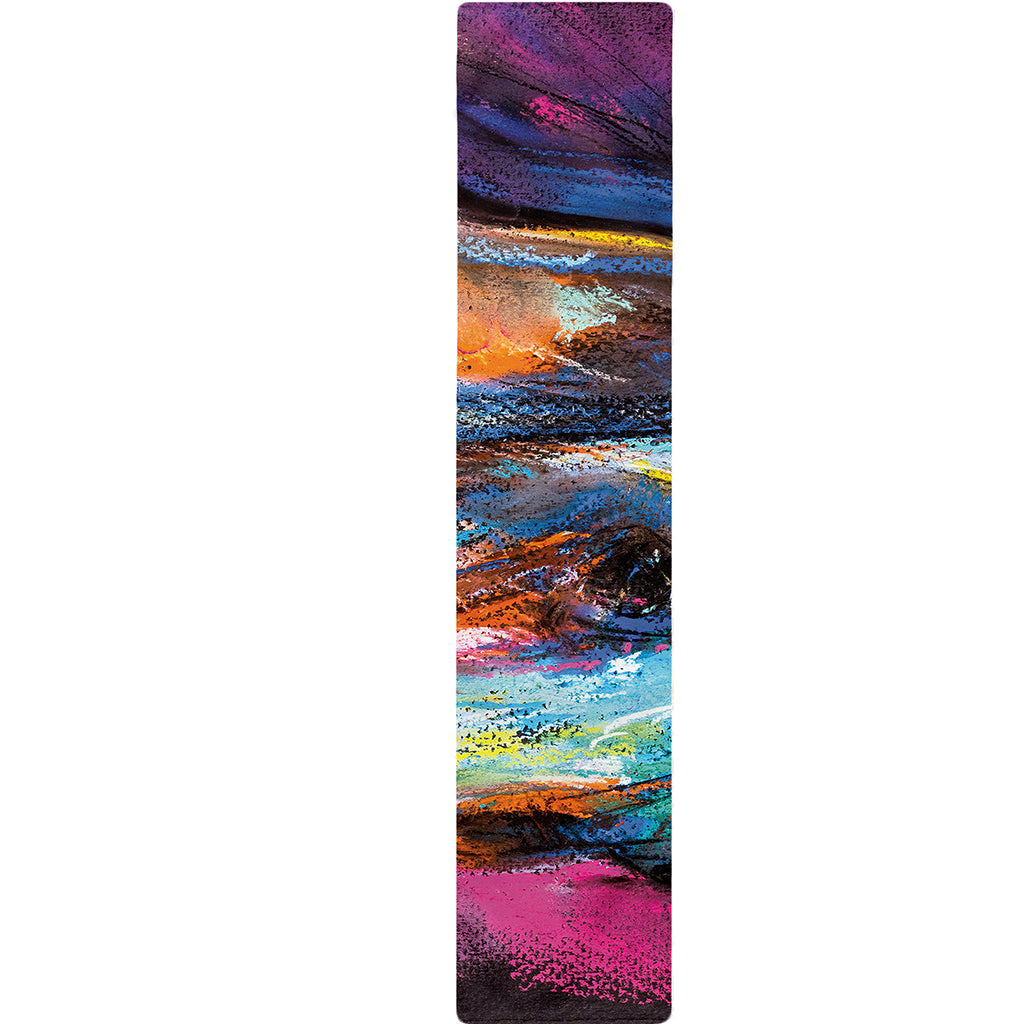 Colorful Horse Painting Print Table Runner