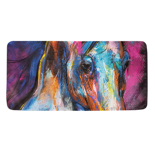 Colorful Horse Painting Print Towel