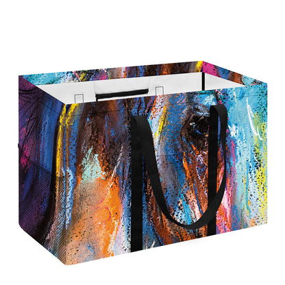 Colorful Horse Painting Print Utility Tote Bag