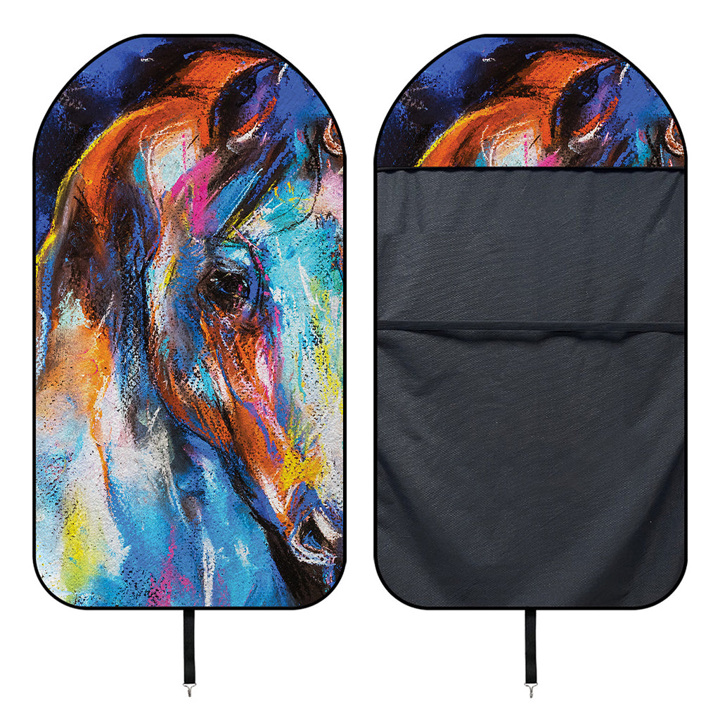 Colorful Horse Painting Print Waterproof Car Seat Cover