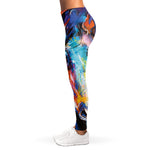 Colorful Horse Painting Print Women's Leggings