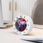 Colorful Horse Portrait Print Alarm Clock
