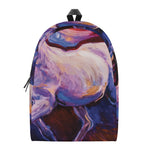 Colorful Horse Portrait Print Backpack