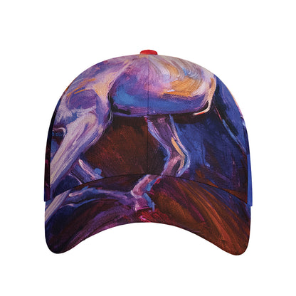 Colorful Horse Portrait Print Baseball Cap