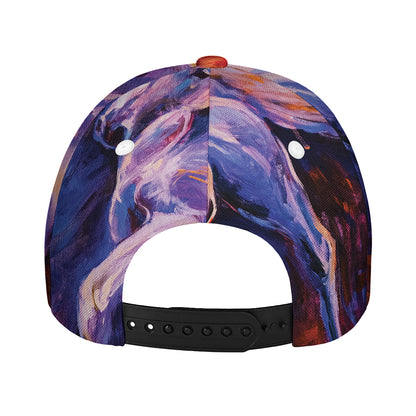 Colorful Horse Portrait Print Baseball Cap
