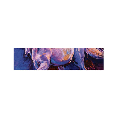 Colorful Horse Portrait Print Bed Runner