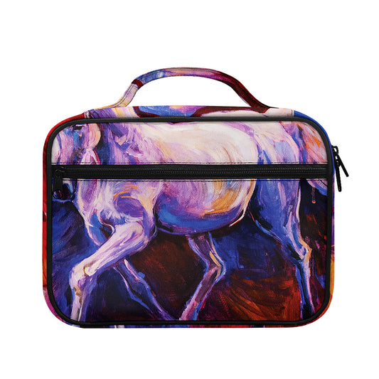 Colorful Horse Portrait Print Briefcase Bible Bag