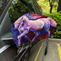 Colorful Horse Portrait Print Car Side Mirror Covers