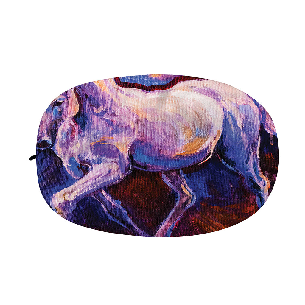 Colorful Horse Portrait Print Car Side Mirror Covers
