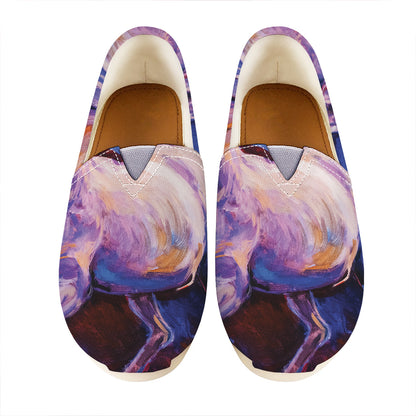 Colorful Horse Portrait Print Casual Shoes