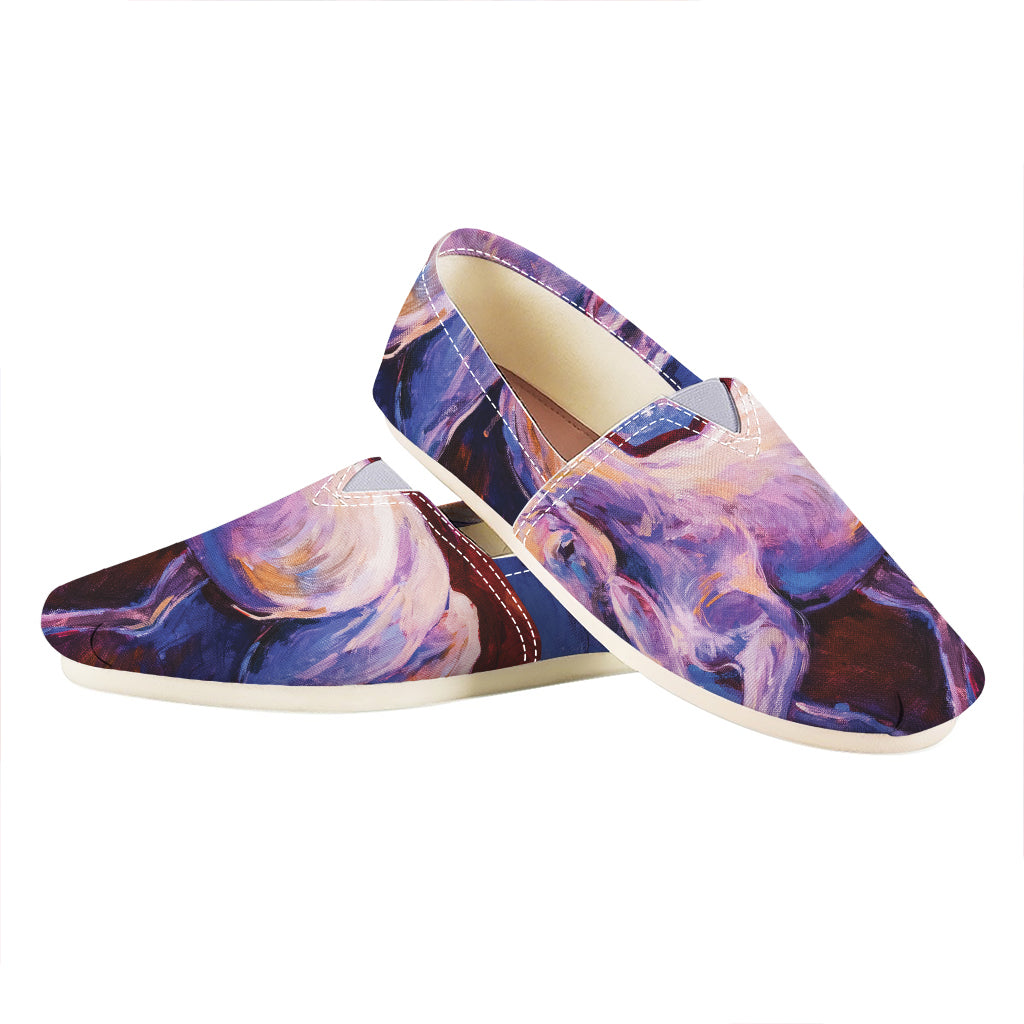 Colorful Horse Portrait Print Casual Shoes