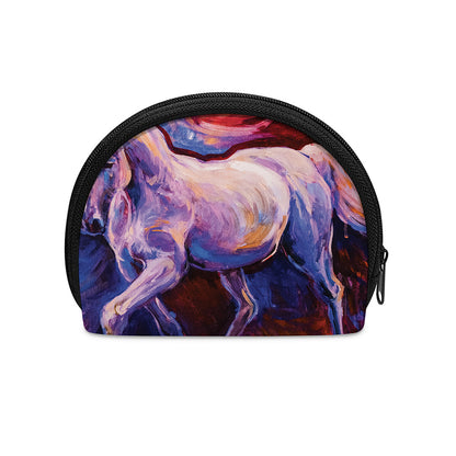 Colorful Horse Portrait Print Coin Purse