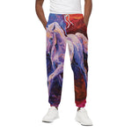 Colorful Horse Portrait Print Cotton Pants