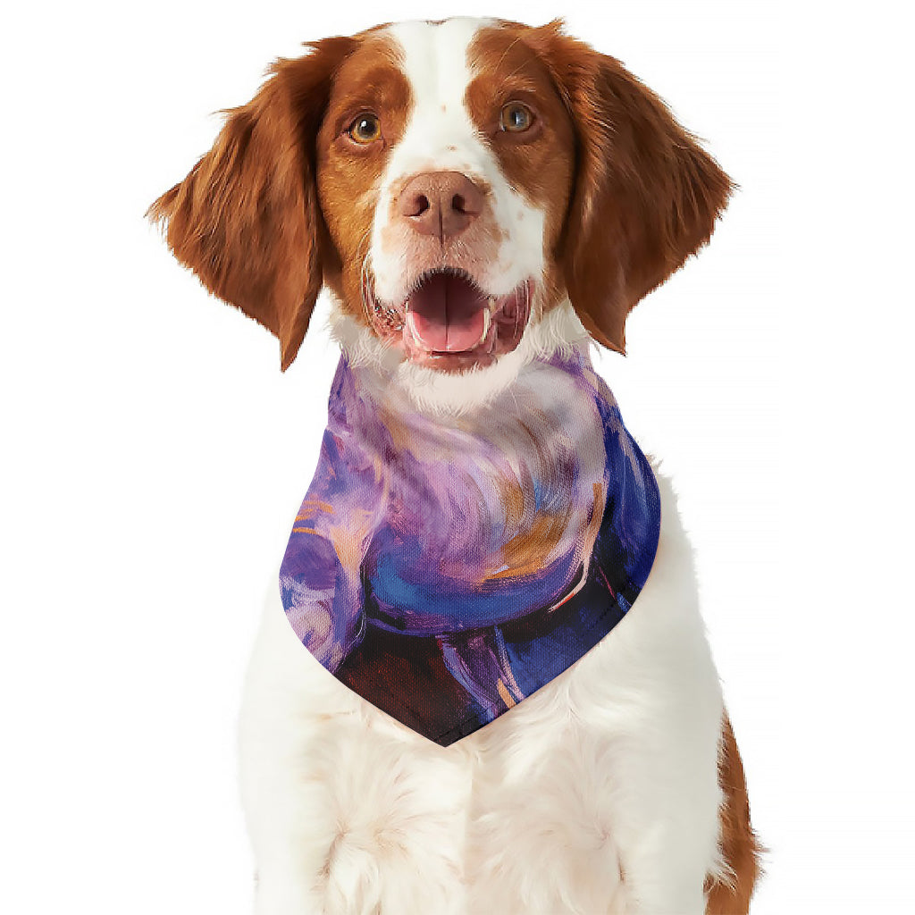 Colorful Horse Portrait Print Dog Bandana