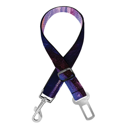Colorful Horse Portrait Print Dog Seat Belt