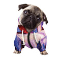 Colorful Horse Portrait Print Dog Zip Up Hoodie