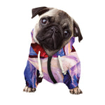 Colorful Horse Portrait Print Dog Zip Up Hoodie