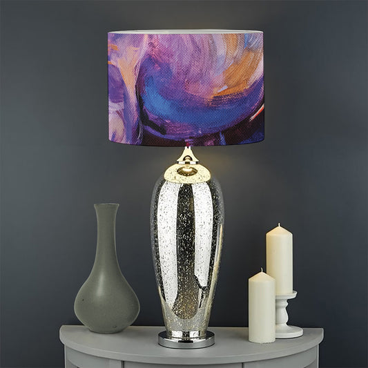 Colorful Horse Portrait Print Drum Lamp Shade