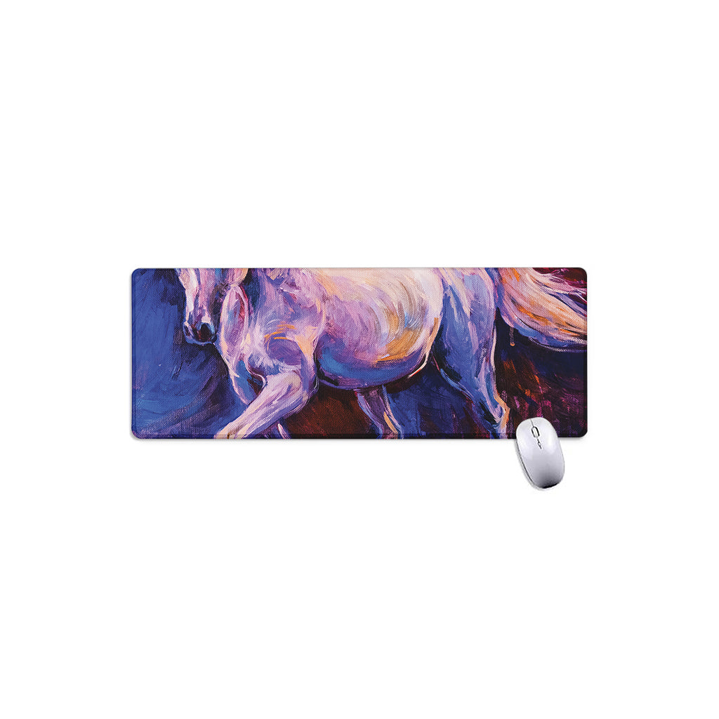 Colorful Horse Portrait Print Extended Mouse Pad
