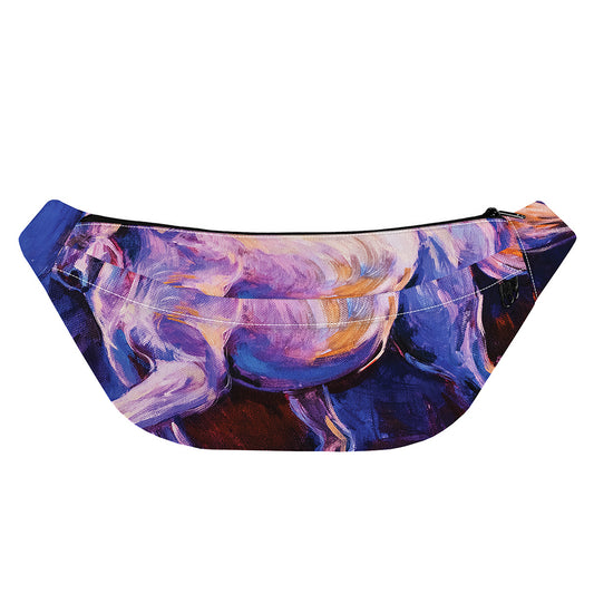 Colorful Horse Portrait Print Fanny Pack