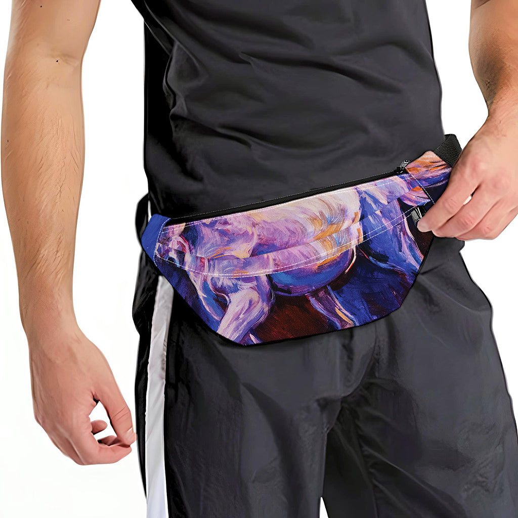 Colorful Horse Portrait Print Fanny Pack