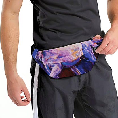 Colorful Horse Portrait Print Fanny Pack