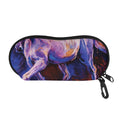 Colorful Horse Portrait Print Glasses Case