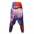 Colorful Horse Portrait Print Hammer Pants