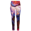 Colorful Horse Portrait Print High-Waisted Pocket Leggings
